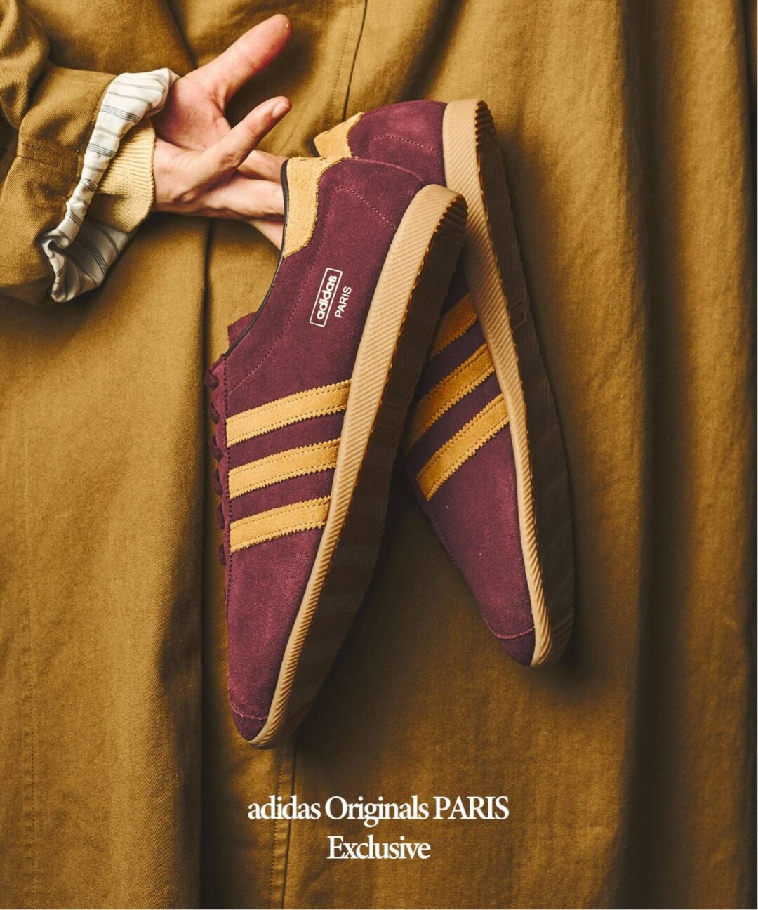 Goss!p｜国内417 EDIFICE限定 adidas Originals PARIS “Burgundy”が登場！