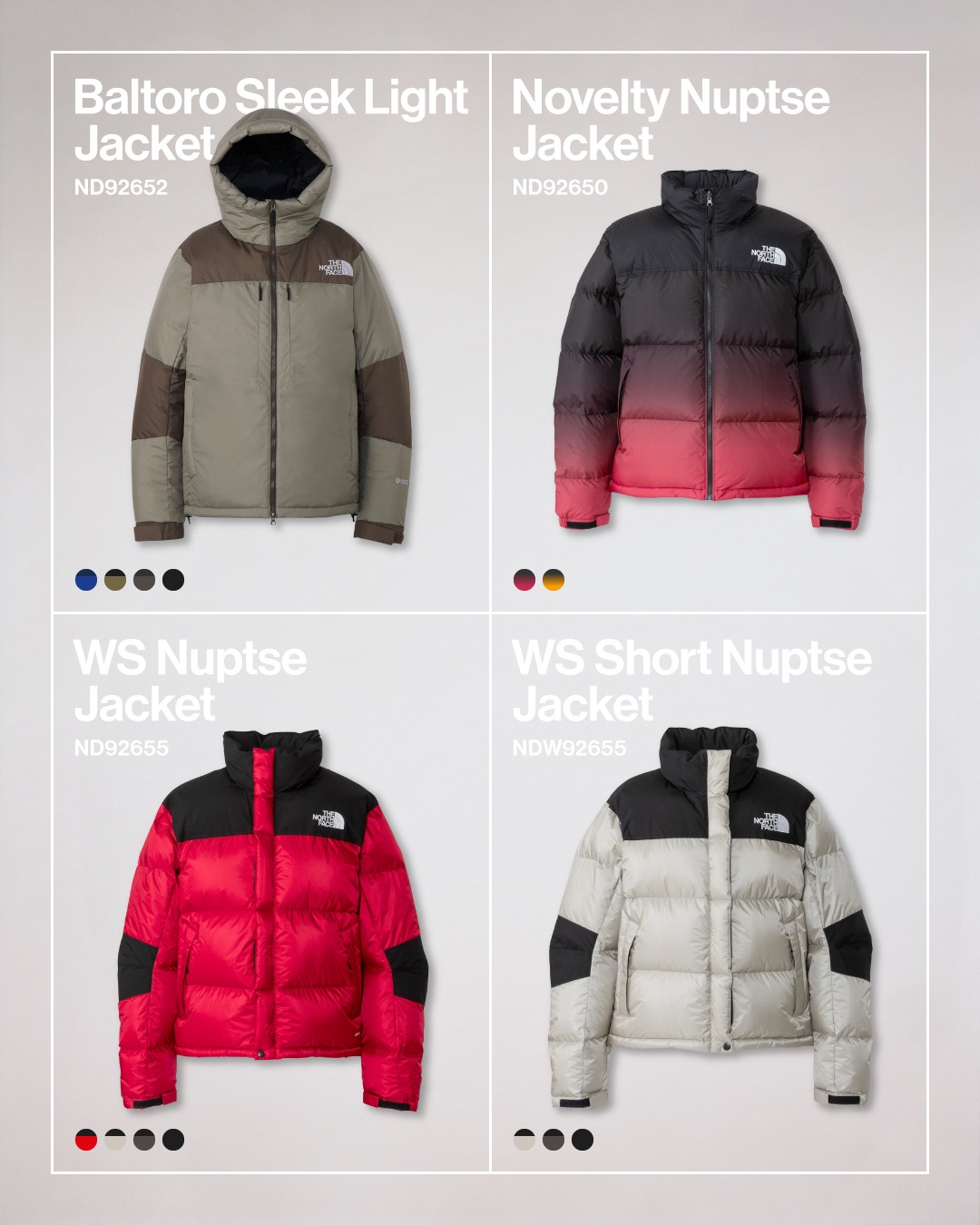 THE NORTH FACE 2026年秋冬コレクションのジャケットが予約開始
