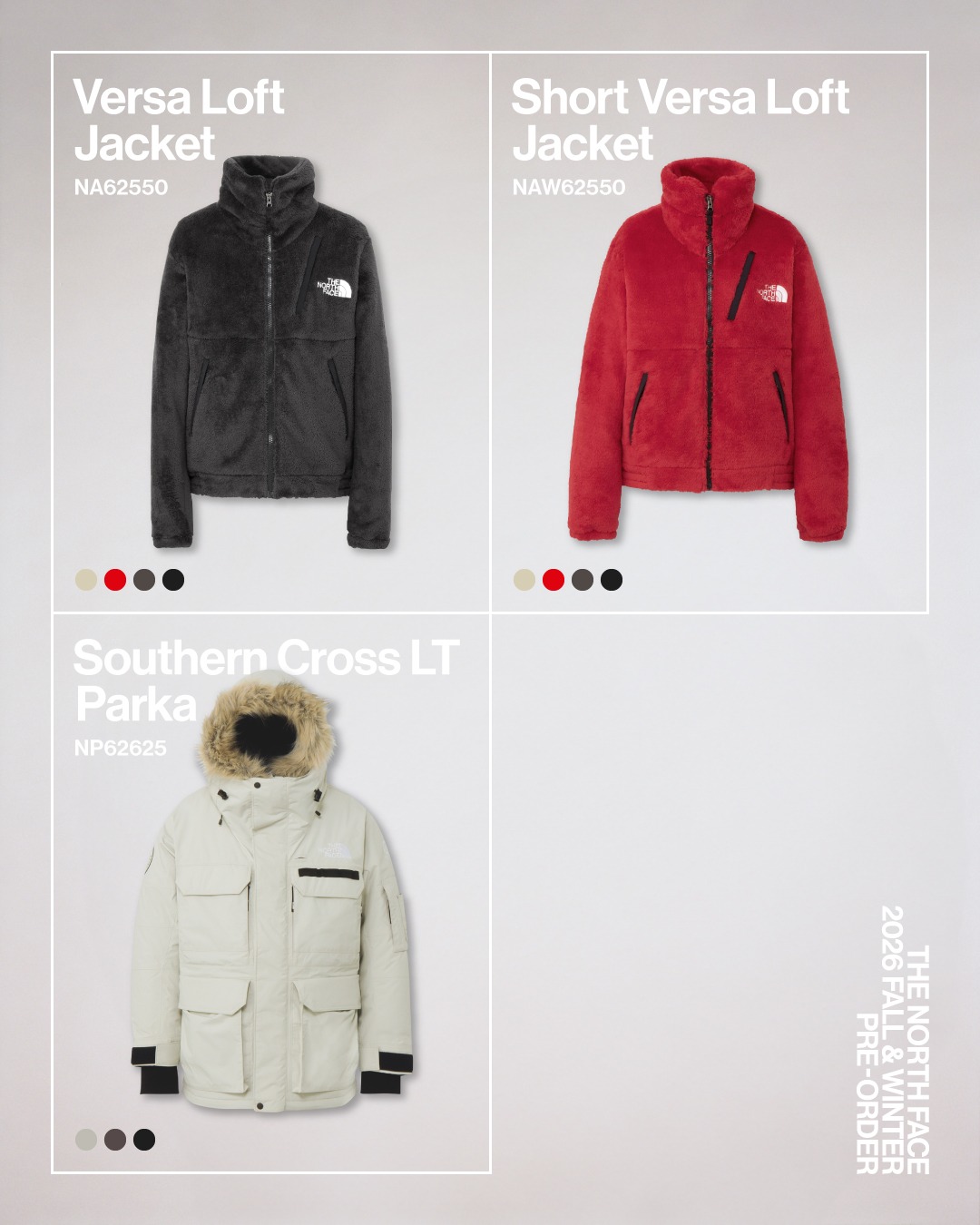 THE NORTH FACE 2026年秋冬コレクションのジャケットが予約開始