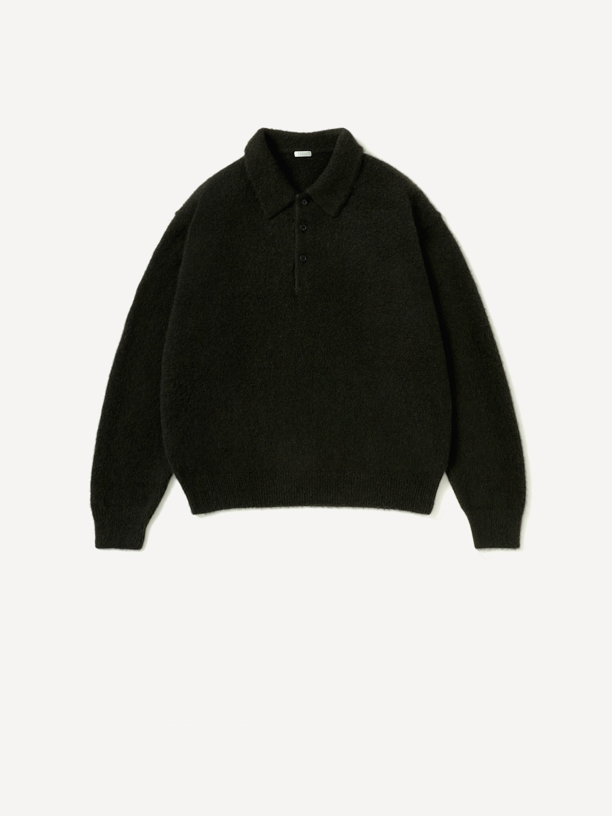 A.PRESSE Brushed Cashmere Middle Gauge Polo Collar Sweater 26AAP-03-10 2026年10月発売