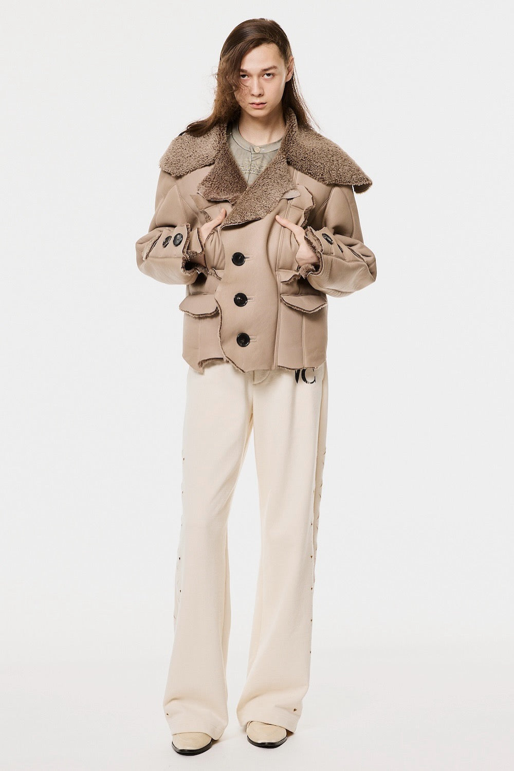 MASU NATIVE PRINCE MOUTON JACKET M26H9BL007 2026年秋冬コレクション