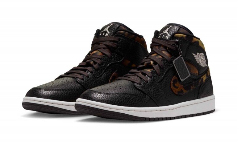 NIKE W AIR JORDAN 1 MID SE “Leopard/Black/Velvet Brown” IQ5161-001 10/17発売