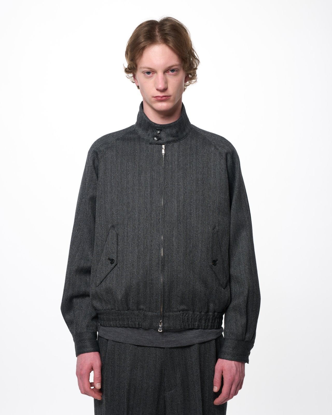 MARKAWARE オーガニックウール撚り杢へリンボーン / ドッグイヤージャケット M26C20BL01C 2026年10月2日発売