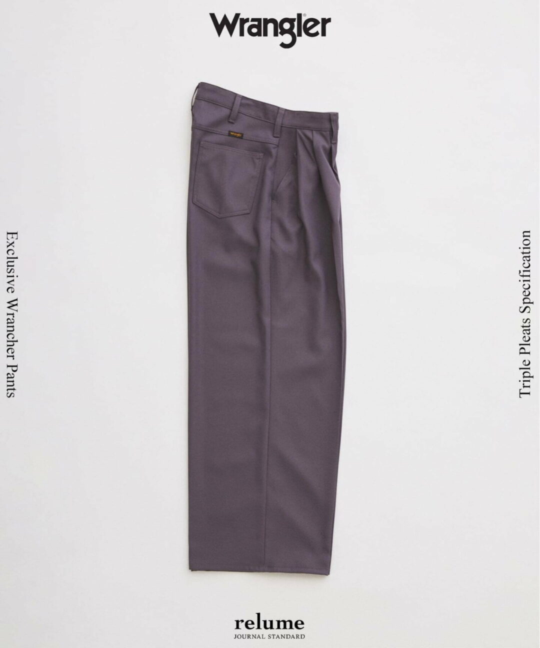 Wrangler × JOURNAL STANDARD relumeの新作スラックスが登場！