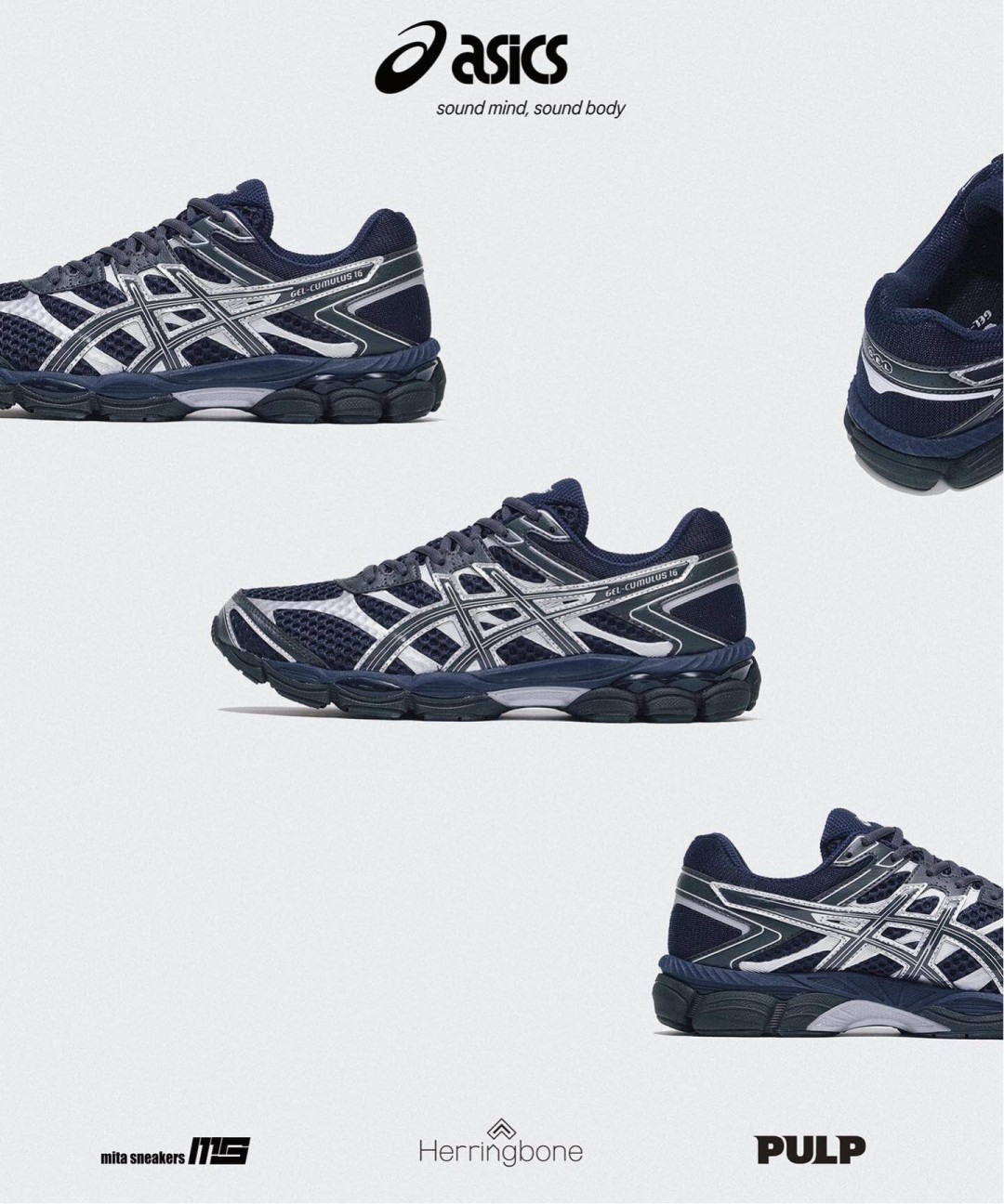 ASICS GEL-CUMULUS 16 “Midnight/Graphite Grey” 10月上旬発売