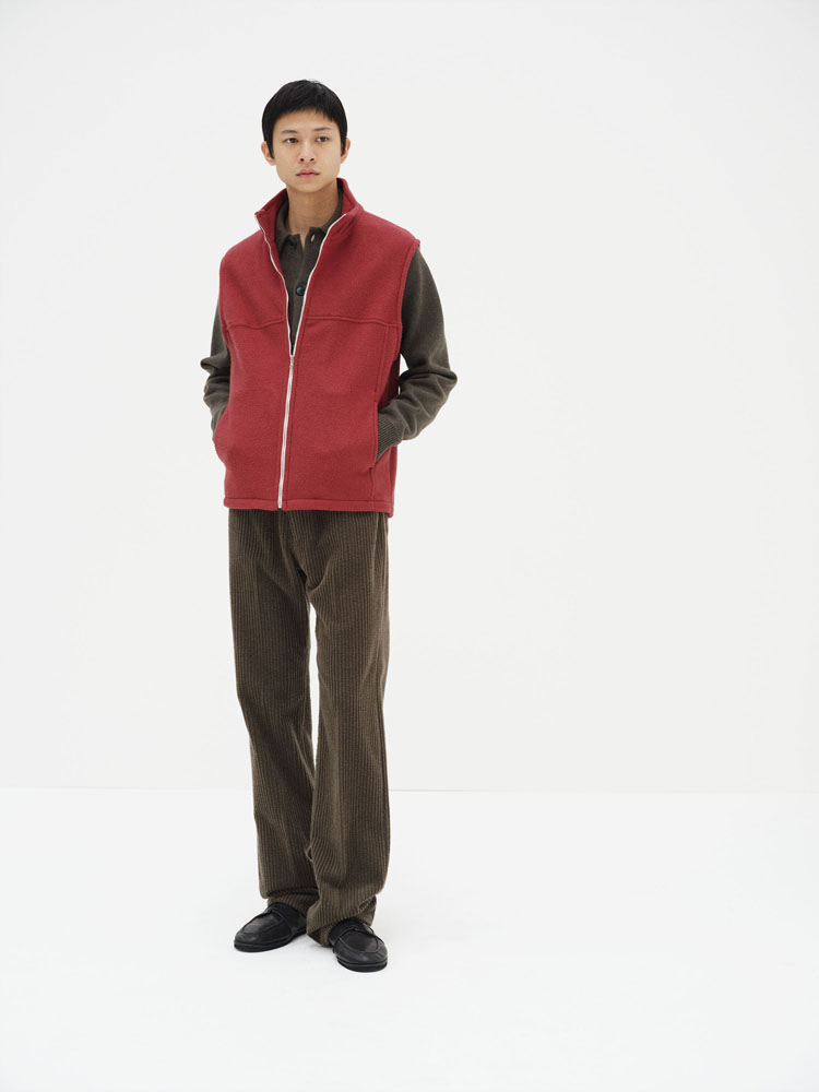 AURALEE PURE SILK COMFORT FLEECE VEST 価格未定 発売日未定